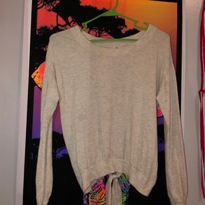 Aerie tie back sweater